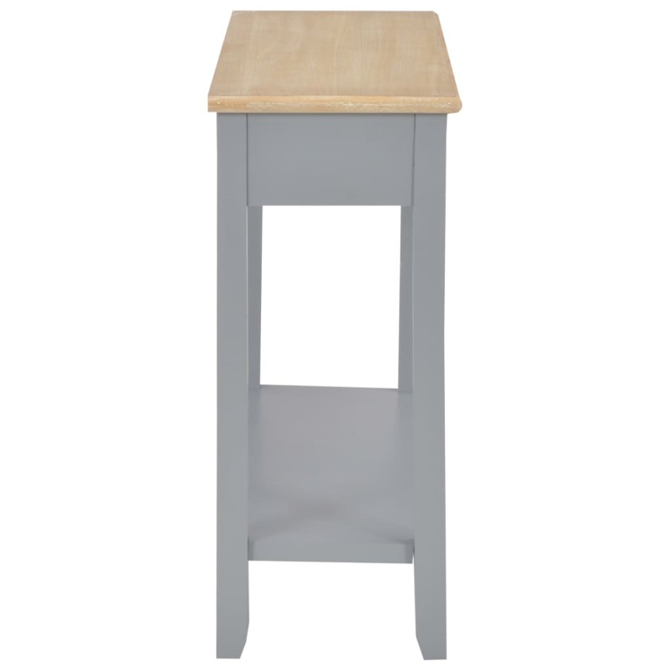 Mesa consola de madera gris 110x35x80