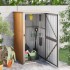 Cobertizo de herramientas jardín acero galvanizado 88x89x161