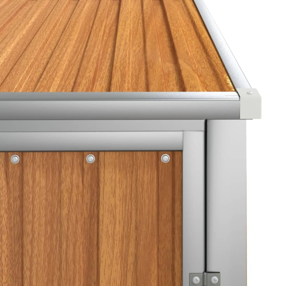 Cobertizo de herramientas jardín acero galvanizado 88x89x161