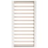 Estructura de cama de madera maciza blanco 140x190