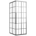 Cabina de ducha ESG esmerilado negro 90x70x180