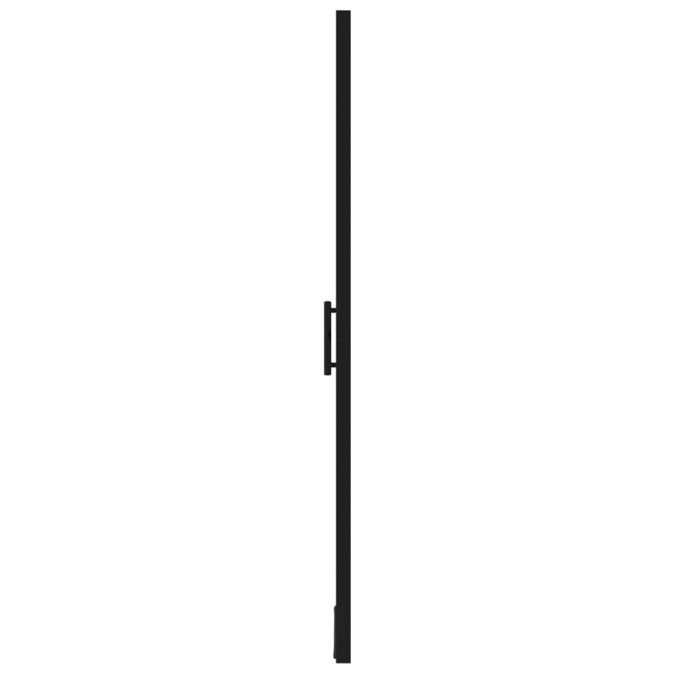 Puerta de ducha de vidrio templado negro 100x178