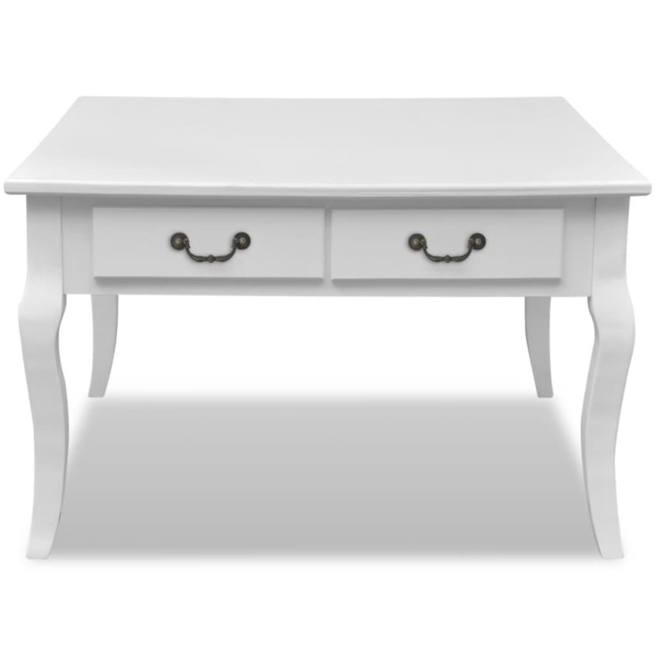 Mesa de centro clásica con 4 cajones