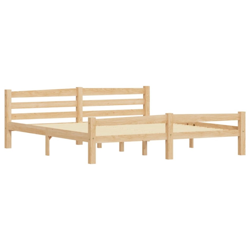 Estructura de cama de madera maciza de pino 180x200