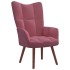 Sillón de relax con taburete terciopelo