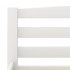 Estructura de cama de madera maciza de pino blanca 160x200