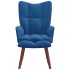Sillón de relax con taburete terciopelo