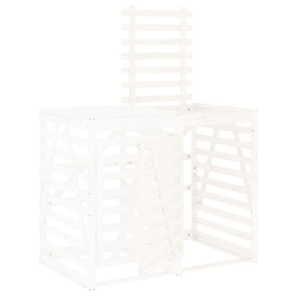 Extensión para cobertizo de cubos de basura madera pino