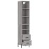 Aparador alto madera contrachapada gris Sonoma 34,5x34x180