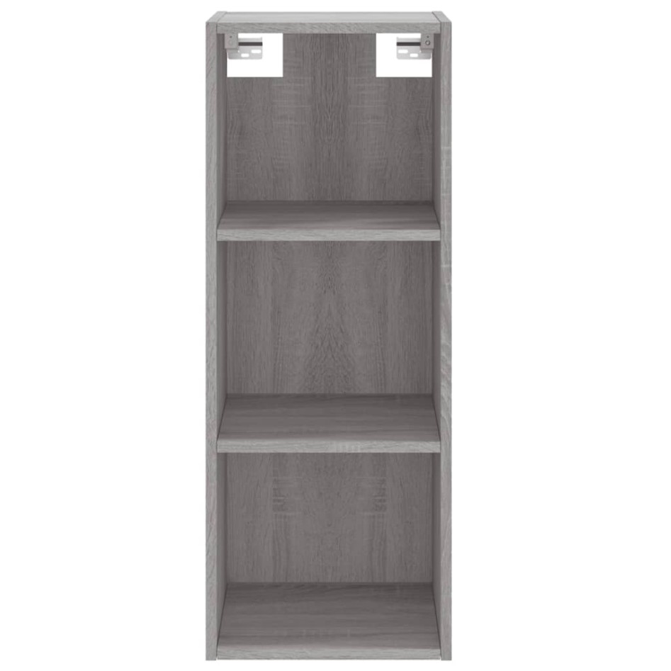 Aparador alto madera contrachapada gris Sonoma 34,5x34x180