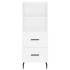Aparador alto madera contrachapada blanco 34,5x34x180