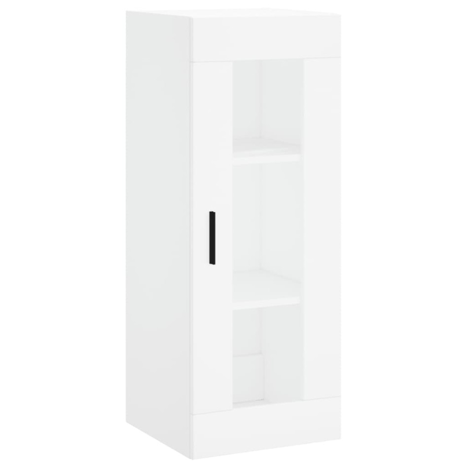 Aparador alto madera contrachapada blanco 34,5x34x180