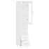 Aparador alto madera contrachapada blanco 34,5x34x180