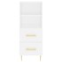 Aparador alto madera contrachapada blanco 34,5x34x180
