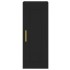 Aparador de madera contrachapada negro 34,5x34x180