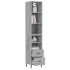 Aparador alto madera contrachapada gris Sonoma 34,5x34x180
