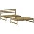 Juego de muebles de jardín 2 pzas madera de pino