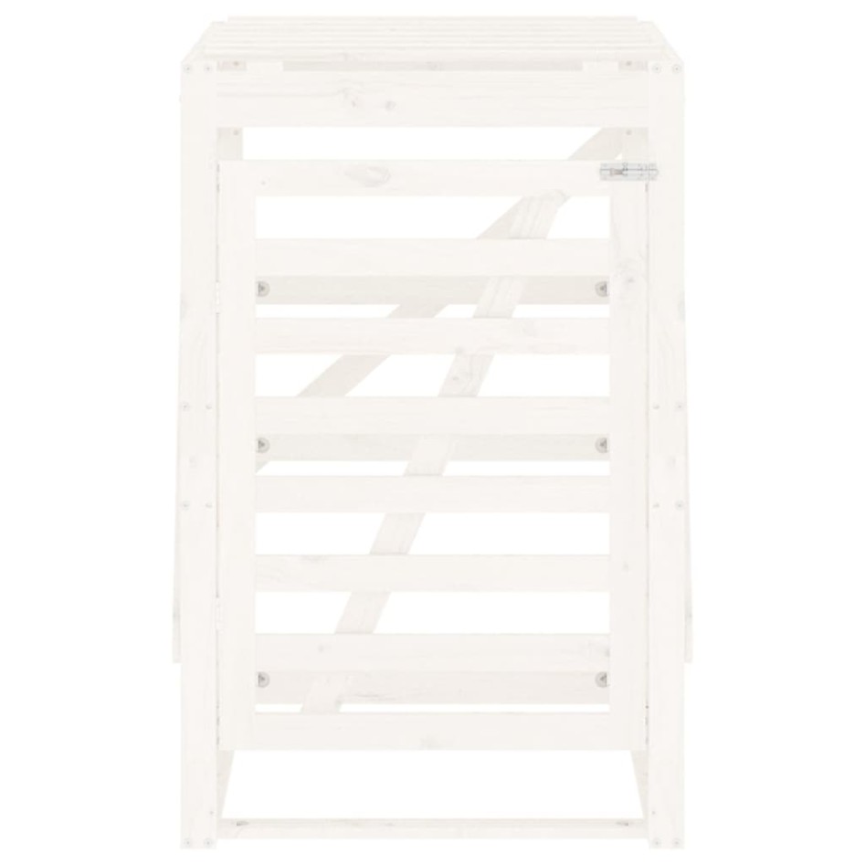 Cobertizo para cubos de basura madera pino blanco