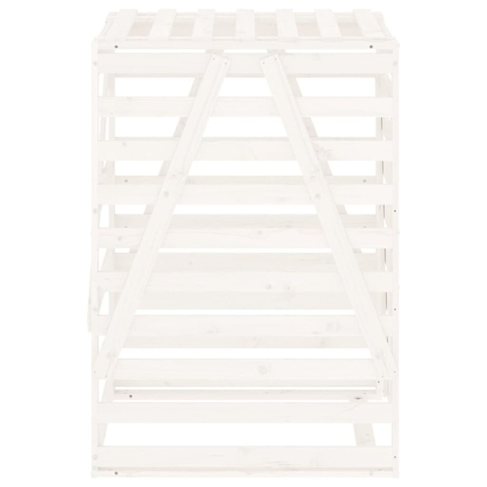 Cobertizo para cubos de basura madera pino blanco