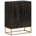 Aparador de hierro y madera maciza de mango negro 55x34x75