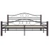 Estructura de cama de metal negra 160x200