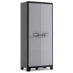 Keter Armario de almacenaje multiusos Titan negro y gris 182 cm