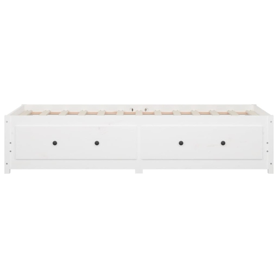 Sofá cama madera maciza de pino blanco 90x200