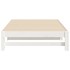 Sofá cama extraíble madera maciza de pino blanco 2x(80x200)