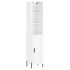Aparador alto madera contrachapada blanco brillo 34,5x34x180