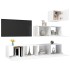 Set de muebles de salón 4 pzas madera ingeniería blanco