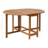 Set comedor de jardín plegable 5 piezas madera maciza de