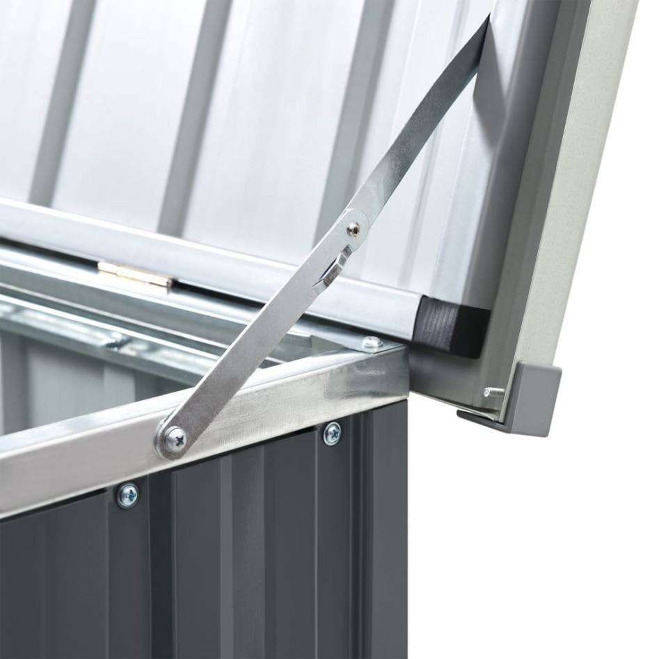 Caja de almacenaje para jardín gris 171x99x93