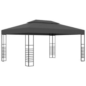 Cenador gris antracita 3x4