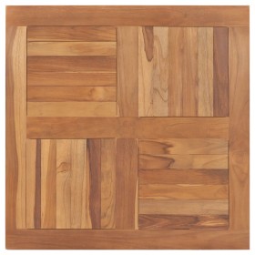 Superficie de mesa cuadrada madera maciza de teca 80x80x2,5