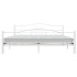 Estructura de cama de metal blanca 180x200