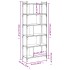Librería 6 estantes madera ingeniería gris Sonoma 76x32x192