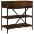 Mesa consola madera de ingeniería roble ahumado 75x34,5x75