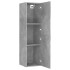 Set de muebles de TV 4 pzas madera contrachapada gris
