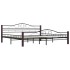 Estructura de cama de metal negro 200x200