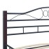 Estructura de cama de metal negro 200x200