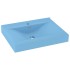 Lavabo de lujo con grifo cerámica 60x46 cm azul