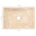 Lavabo de mármol crema con brillo 45x30x12