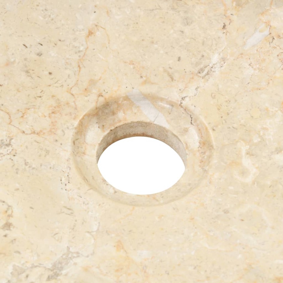 Lavabo de mármol crema 40x12