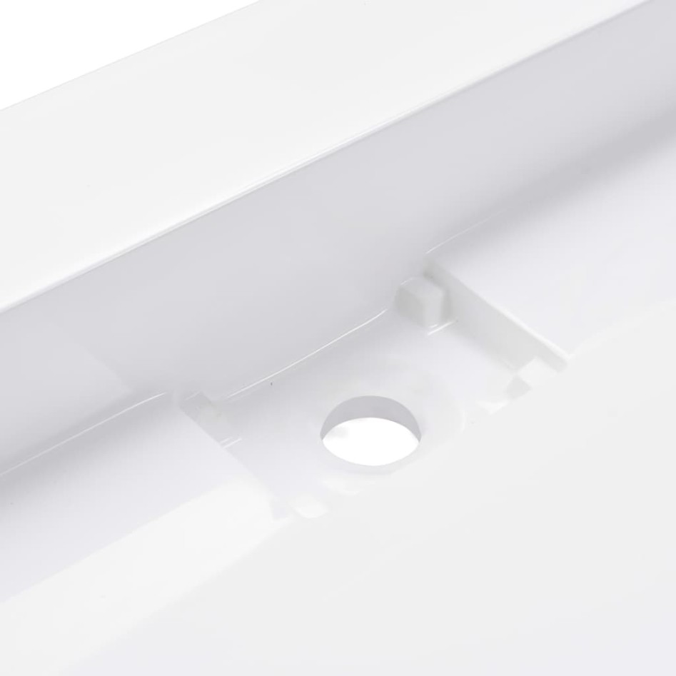 Lavabo 120x46x11 cm resina mineral/mármol