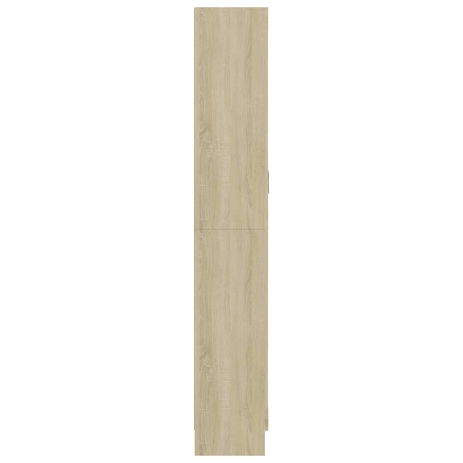 Vitrina de madera de ingeniería roble Sonoma 82,5x30,5x185,5