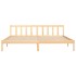 Estructura de cama madera maciza de pino 200x200