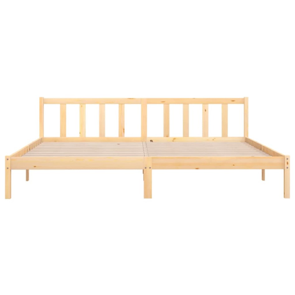 Estructura de cama madera maciza de pino 200x200