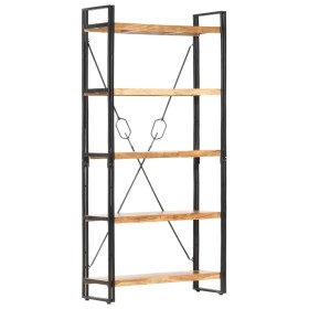 Estantería de 5 niveles 90x30x180 cm madera maciza de