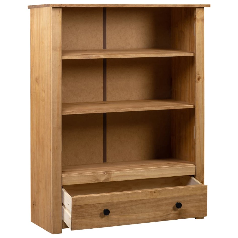 Librería de madera maciza de pino estilo Panamá 80x35x110