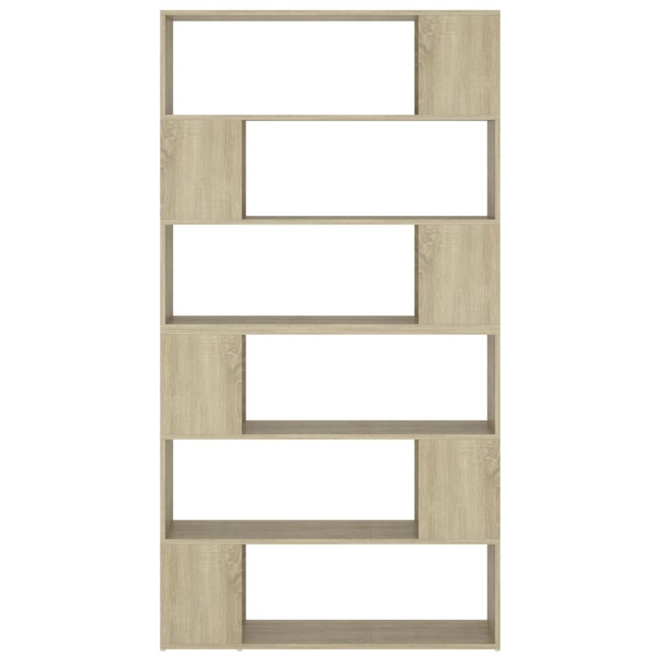 Estantería divisor de espacios color roble Sonoma 100x24x188